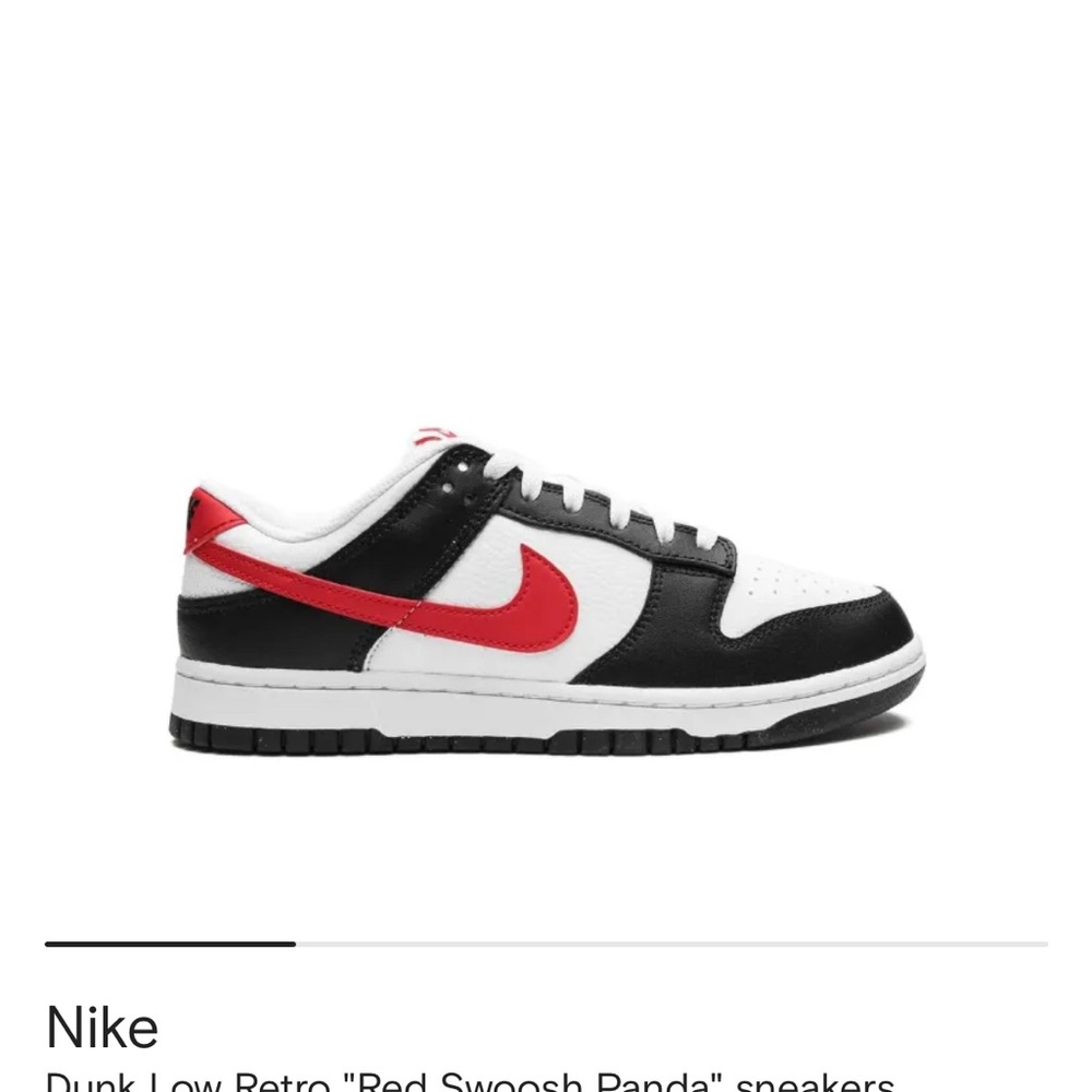 Nike Dunk Low Retro Black and Red Sneakers